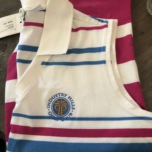 NWT Golf Really Cute, Ladies Collared Tank Top. Size Large